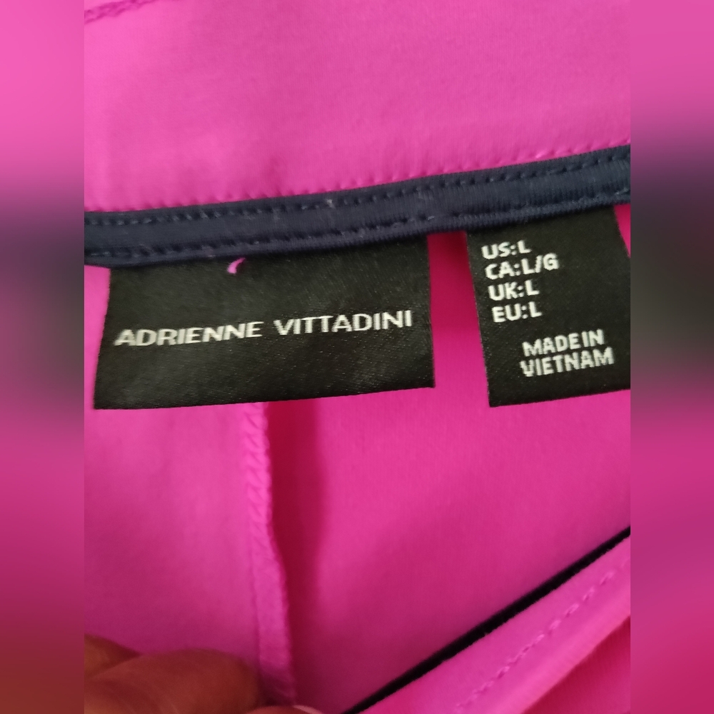 Adrienne Vittaditini Barbie Pink Circle Skirt Pockets Size L NWOT Dancing Girly - Picture 2 of 7